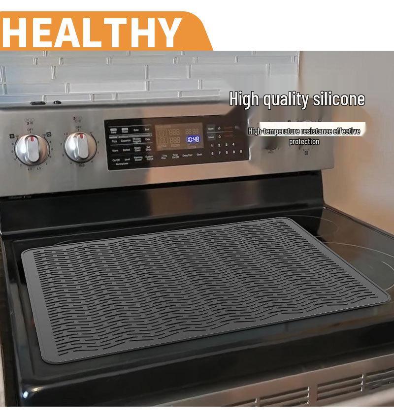 Silicone Non-Slip Induction Cooktop Cover and Heat-Resistant Stove Mat