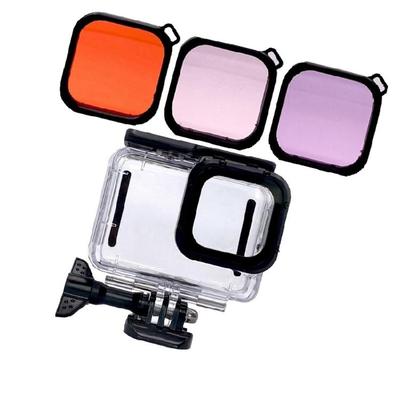 Optically Glass Enhancing Waterproof Protective Cover Enclosure Housing Fit For Action Cameras 50m Submersion Capability