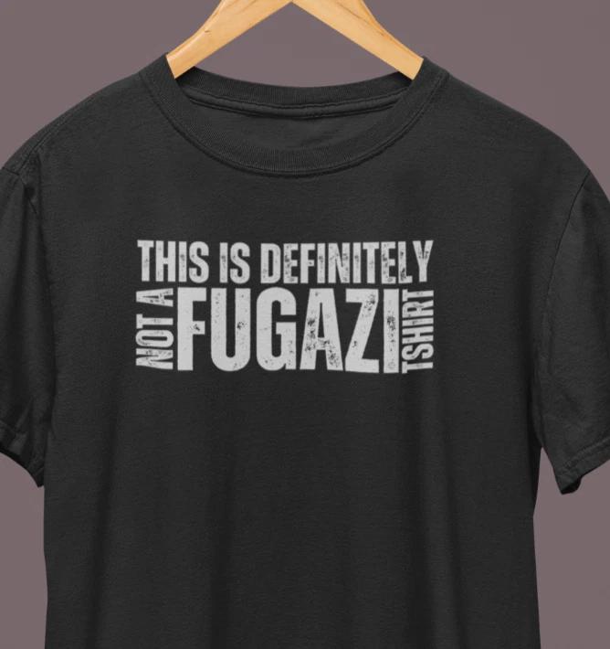 Definitely Not A Fugazi T-Shirt / Straight Edge Hardcore Punk Rock Retro Tee L