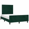 Maison Exclusive - Cadre de lit sans matelas vert foncé 120x200 cm velours