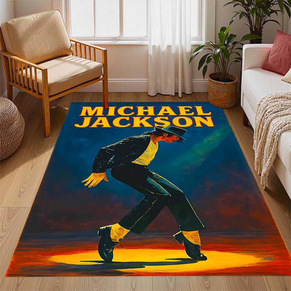 Michael Jackson Dangerous Tour Carpet Suitable for Foyer Balcony Hallway Game Room Anti-slip Rug Decorate Offices Spiritual Gift