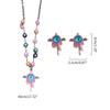 Evil Eye Necklace Evil Eye Ear Pins Sweet and Fashionable Alloy Accessories Evil Eye Jewelry for Party Wedding Daily