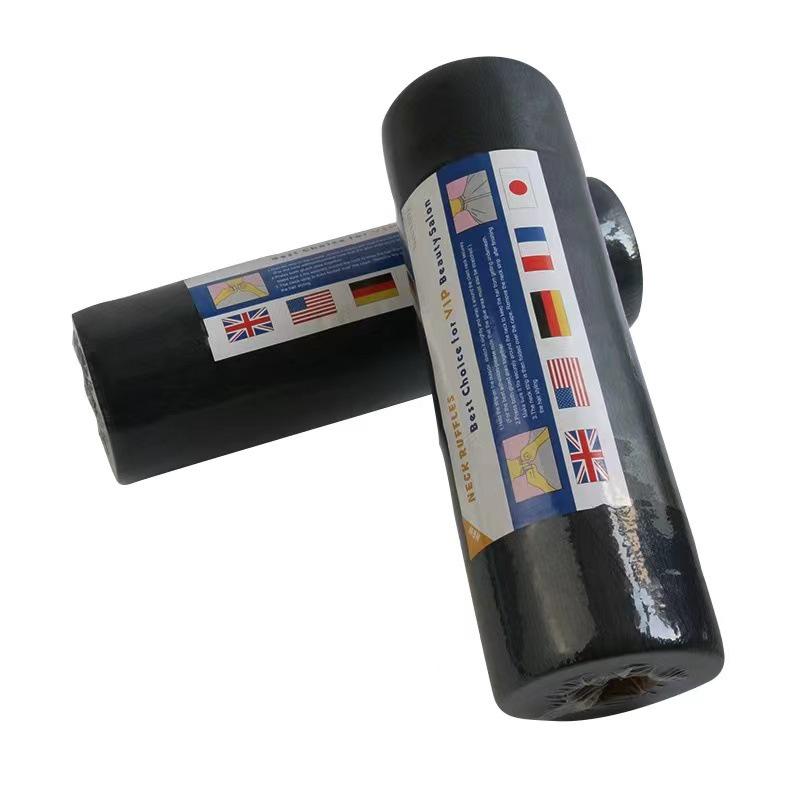 Disposable Black Hairdressing Bib for Anti-Split Ends and Neck Protection