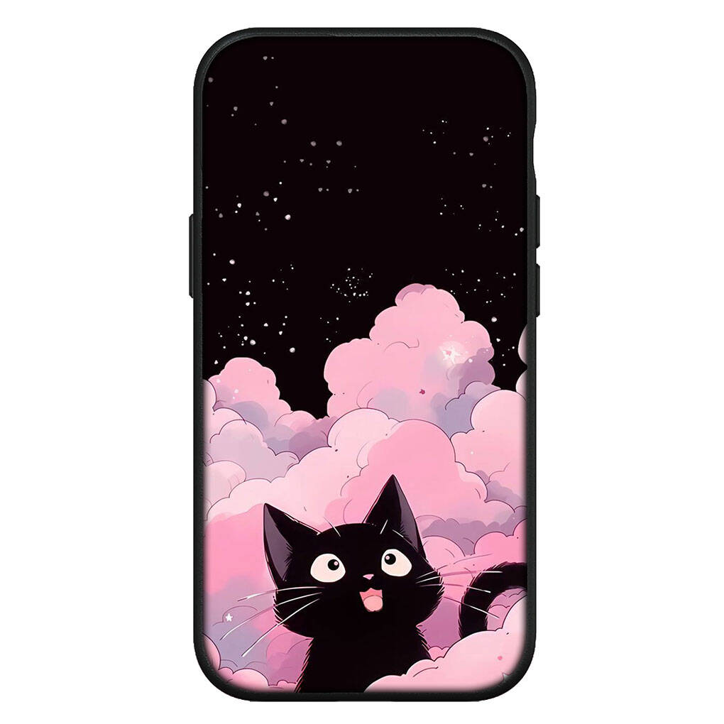 For Motorola Moto Edge 70 60 50 G54 G86 Samsung Galaxy S25 iPhone 17 16 15 Xiaomi Redmi Note 14 13 Pro Max Phone Case Cartoon Cat Meow Lovely Cover