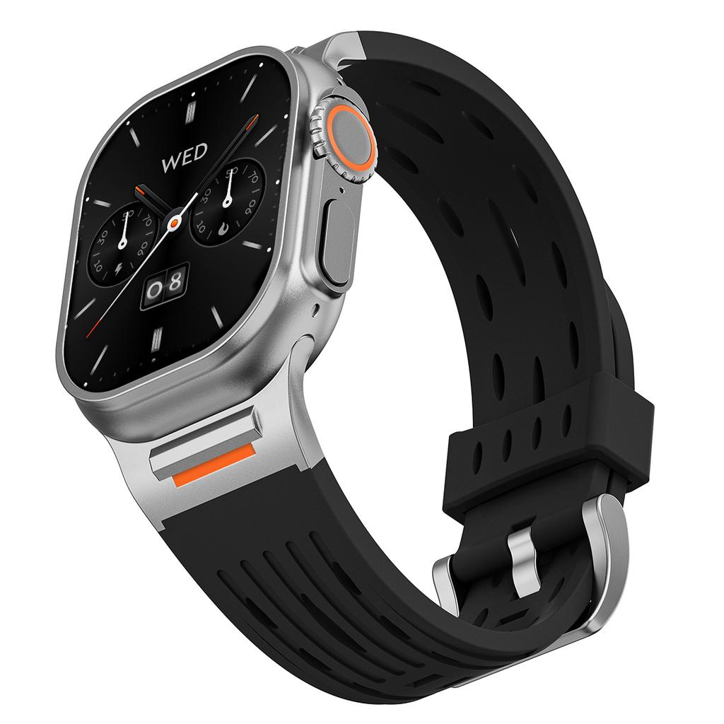 3 Style New Sport Band For Iwatch Ultra 3/2 49mm 42 44 45 46mm Silicone Strap For Apple Watch Series 11 10 9 8 7 6 SE3 Bracelet