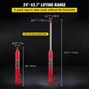Hydraulic Long Ram Jack, 4 Tons/8818 Lbs Capacity, with Single Piston Pump and Flat Base, Manual Cherry Picker with Handle, for Garage/Shop Cranes,