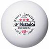 Nittaku Pla Premium 1 Dozen White Hard Balls 3-Star (12 Balls) NB1300-4SET