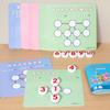 Children's Wooden Math Chart Toy Thinking Training Game Early Education Cognitive Learning Number Recognition Teaching Aids Toy