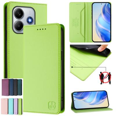 For Redmi All Series! Premium PU Leather Wallet-Style Case,Shockproof & RFID-Blocking.for Redmi Note 8,9,10,11,12,13,14,Redmi 8,9,10...