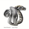 Retro style python ring, niche men's open-end ring, adjustable ring