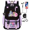 Knapsacks 3Pcs Set My Little Pony School Tote Meal Bag Pencil Pouch Female's Back To School Gift Mochila Teens Trip Bags