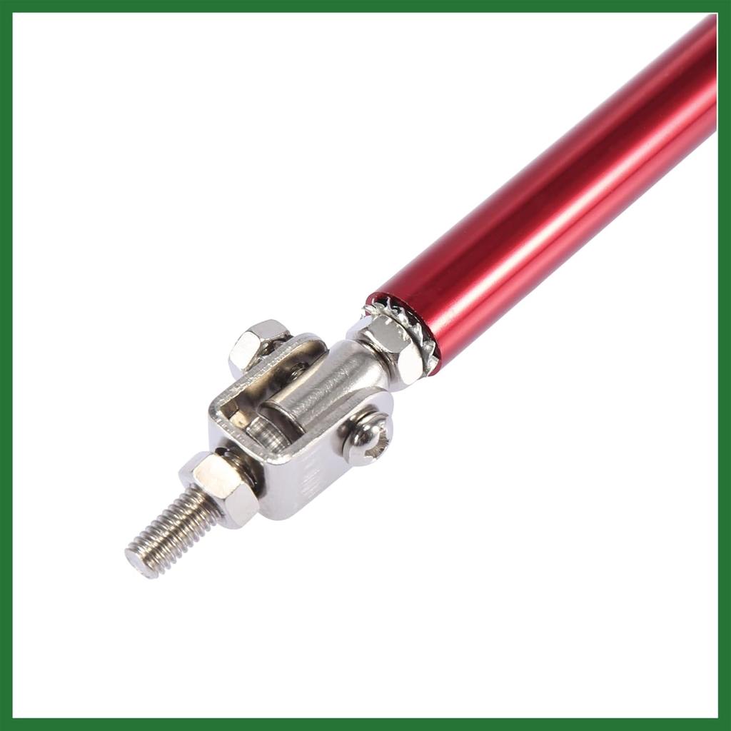 Motoforti 2pcs 7"-9" Car Adjustable Front Bumper Lip Splitter Strut Tie Rod Bar Universal Red Long-lasting