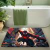 1pc Marvel Spider for Man Themed Door Mat Soft Non Slip Absorbent Floor Rug for Home Living Room Bedroom Bathroom Entrance Dec