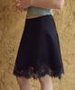 Cita A-Line Lace Satin Skirt_Cts632(Black)