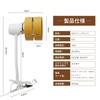 Pispoer Clip-on Light, Indirect Lighting, E26 Bulb Replaceable, 360° Rotating Flexible Arm, Beautiful Light and Shadow, 9W Power Consumption, 5000K