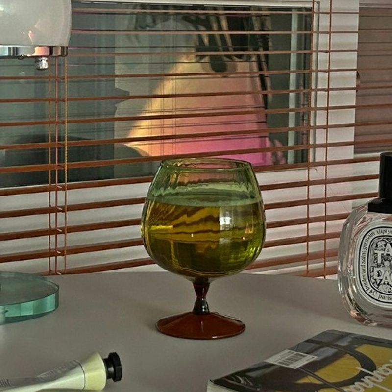 Elegant Table Orfevre Goblet 4 Colors Luxury Wine Glass for Christmas Home Party