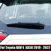 For Toyota RAV4 RAV 4 XA50 Hybrid -  ABS Carbonfiber Car Rear Back Window Wiper Arm Blade Cover Trim Sticker Car Styling