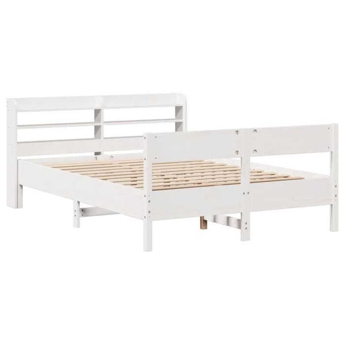 VidaXL Bed Frames Without Mattress White 160x200 Cm Solid Pine Wood 3306922