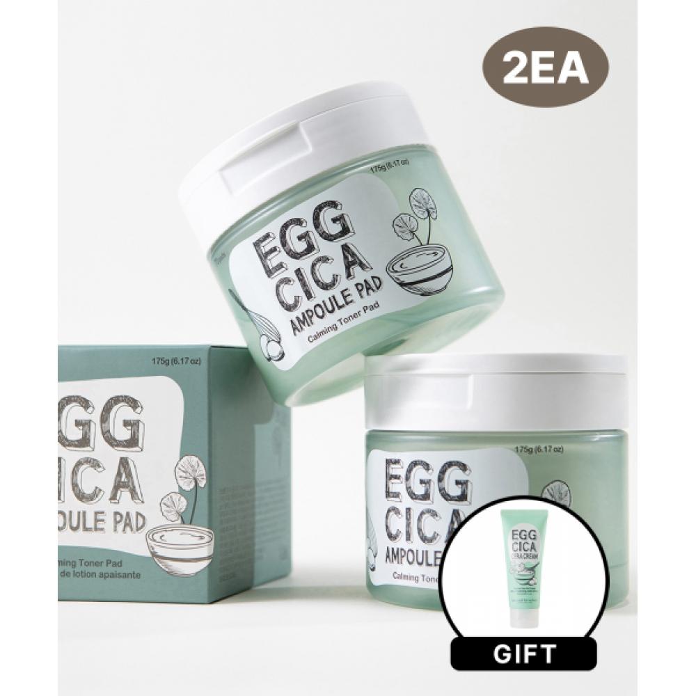 

Too Cool For School [2ea] Egg Cica Ampoule Pad + Egg Cera Cream Gift none