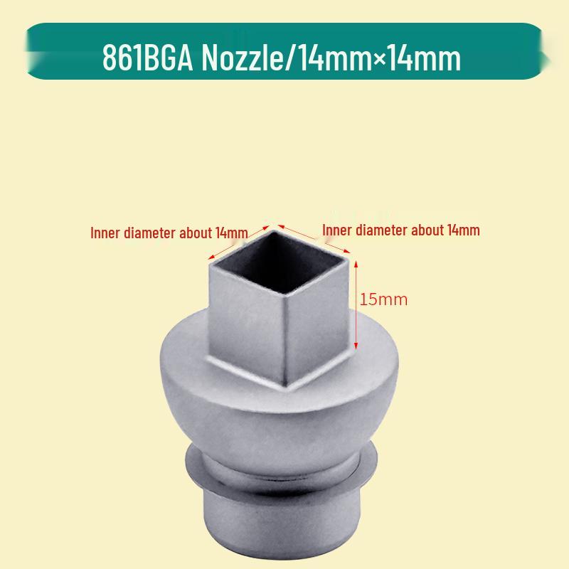 Compatible Square Nozzle for Quick 861DW Hot Air Gun - Perfect for BGA Desoldering