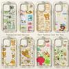Anime Cute Rilakkumas Phone Case for IPhone 17 16 16e 15 14 13 12 11 Mini Pro Max X XR XSMax 7 8 Air Plus Transparent Back Cover