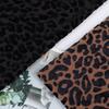 1yard Khaki Black Leopard Print Fabric African Spandex Fabric Velvet Burnout Fabric for Dress DIY Sewing Cheongsam Clothing