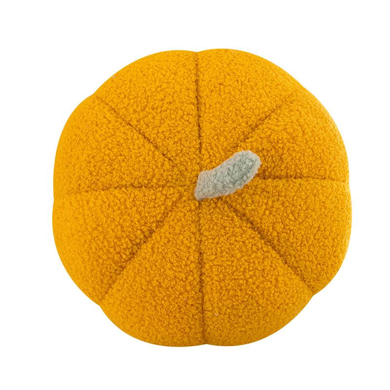 

New pumpkin throw pillow simulation color pumpkin towel plush toy office bedside pillow 28cm + 18cm + 18cm