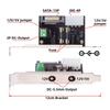 Cablecc 12V 5V DC Output Power Intelligent Control Management System Power Card with Bracket for Monitor Router System, PCI-E