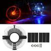 Bike Tire Flower Drum Light Bicycle Colorful Dazzling Warning Lamp Battery Cycling Equipment