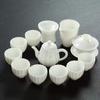 Elegant White Porcelain Kung Fu Tea Set