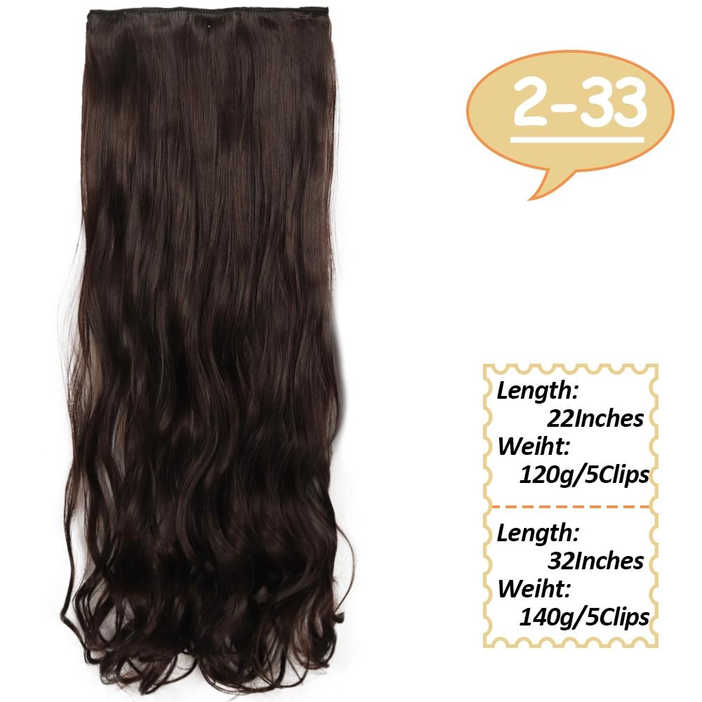 

MISSQUEEN 32-дюймовые длинные волнистые прически, синтетический парик, 5 зажимов для наращивания волос, термостойкие шиньоны, коричневые, черные, светлые волосы 22inches-120g&China