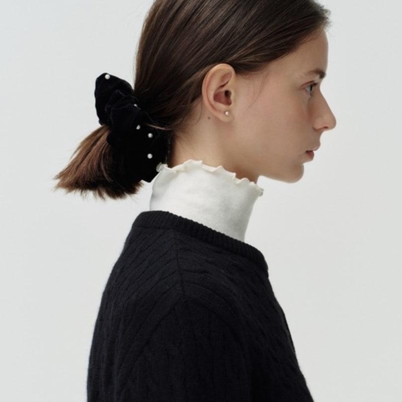 DEPOUND Samt-Haargummi - schwarz