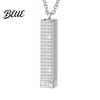 Love Necklace with Hidden Message I You Secret Slider Adjustable