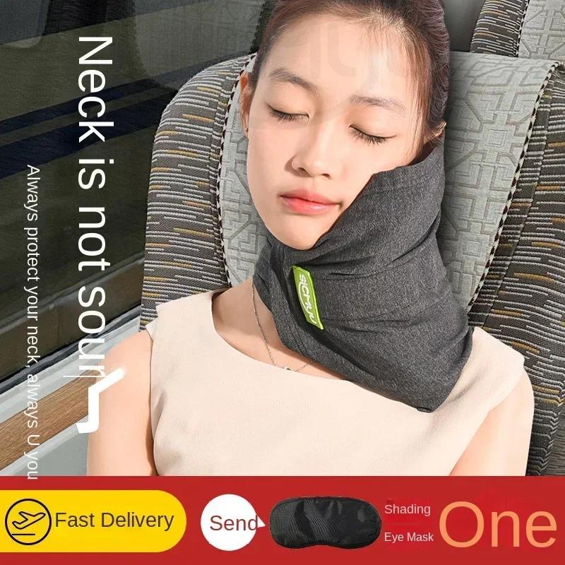 Nieuw Patroon Geheugenschuim Reiskussen Neksteun Kussen met Wasbare Hoes voor Vliegtuig Trein en Auto Kussens om op te Slapen