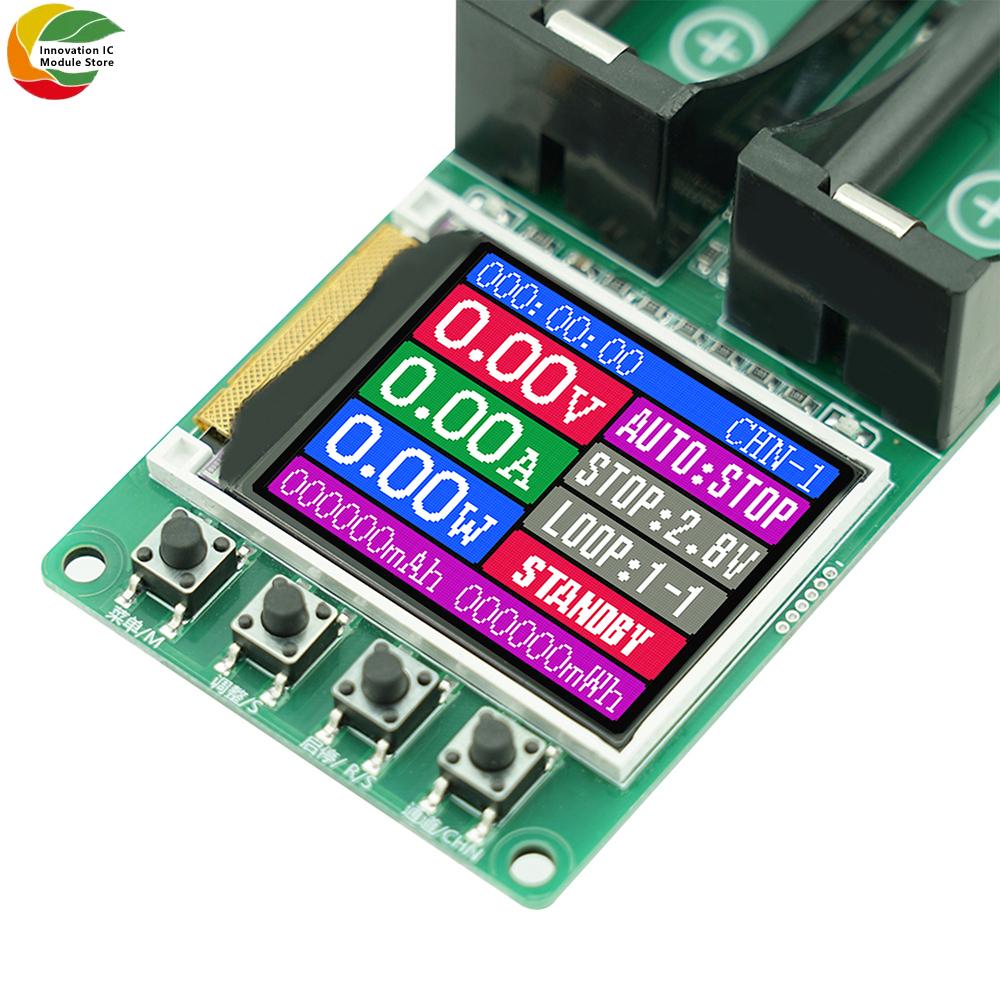 Battery Capacity Tester 1-Channel Digital Display Lithium Battery Power Detector Module with Internal Resistance Measurement