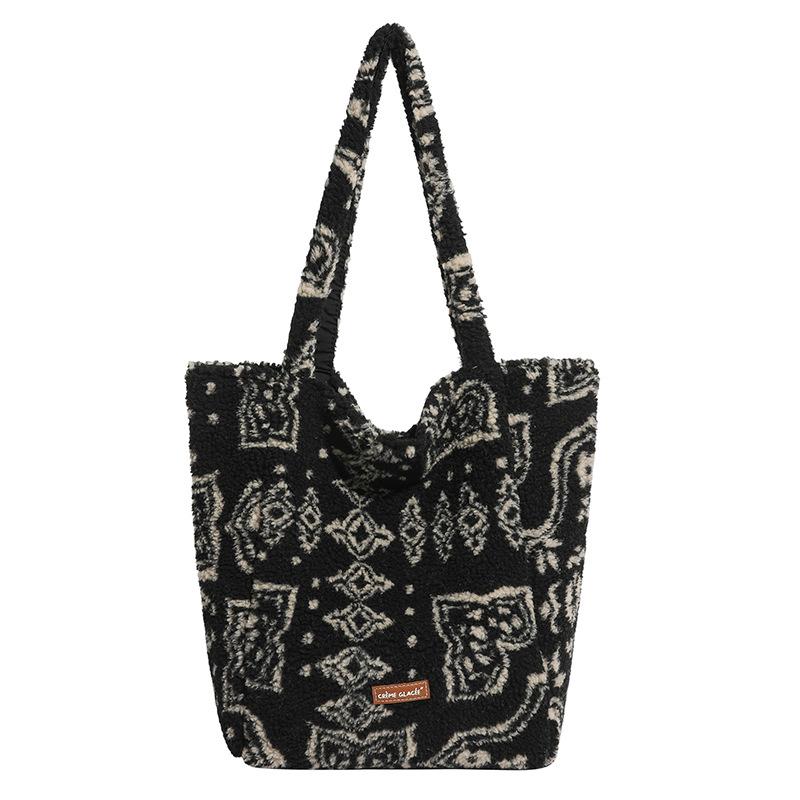 A Large-capacity Double-sided Single-shoulder Bag with A High Level of Appearance and A Retro Lightweight Handbag