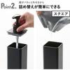 Yamazaki Jitsugyo Magnetic Dispenser with plenty of detergent Tower Tower Shampoo/Conditioner/Body Soap White 3-piece set [Mono Gallery limited clear