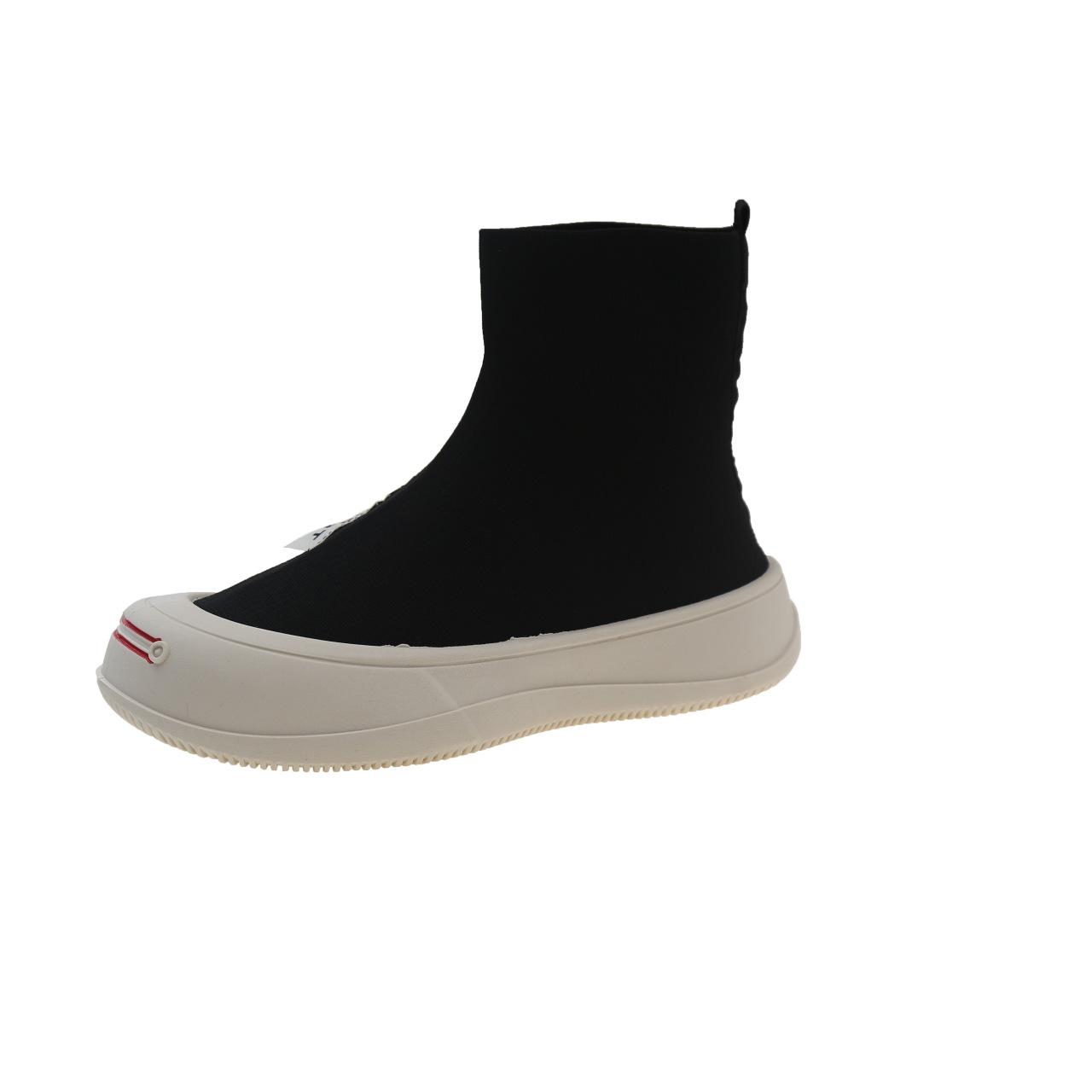 

Модные женские носки, обувь весна-осень, новая мода, дышащая повседневная спортивная обувь, дышащие сетчатые ботильоны на платформе, Zapatos Mujer 36 чёрный