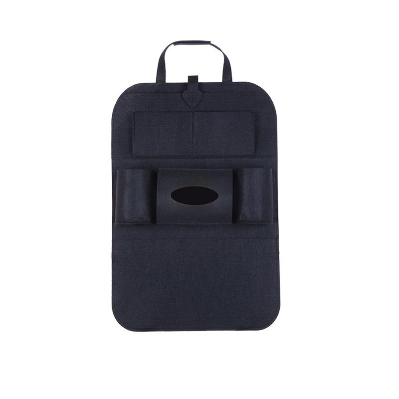 

Органайзер для заднего сиденья автомобиля, сумка для хранения со складным подносом для стола, держатель для планшета, коробка для салфеток, защита сумки на заднее сиденье автомобиля 1 blackBib