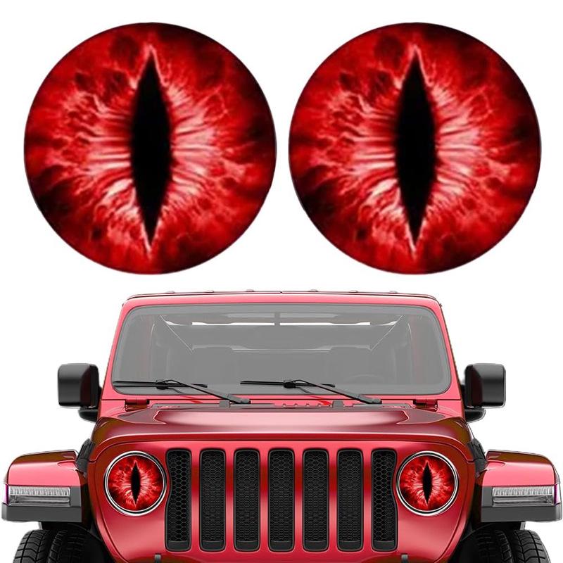 Beast Eye Wrangler Scheinwerferaufkleber - Transparente Autoaufkleber