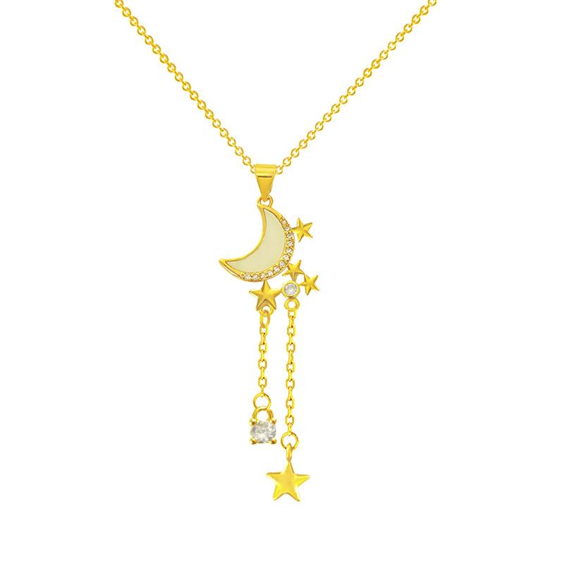 Star Moon Clavicle Chain: Elegant 2025 Trend Choker Necklace