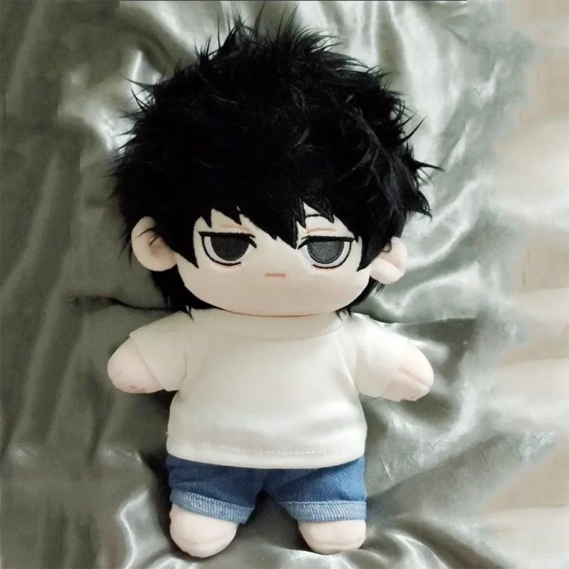 20cm Death L.Lawliet Cotton Stuffed Doll Animation Plush Dress-up Toys for Children Adults Handsome Collectibles Gift Dolls