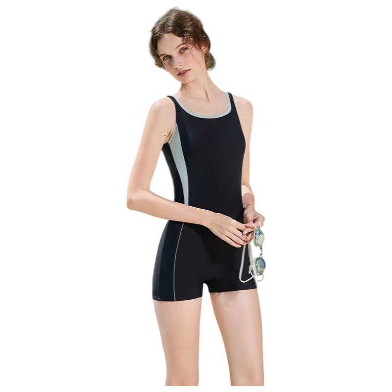 PULASSI Swimsuit One-Piece Boyleg for Women