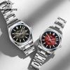 ADDIESDIVE Top Brand Men Automatic Watch 100M Diver Sapphire Bubble Mirror Pot Cover Glass Stainless Steel Sunburst Dial Watches