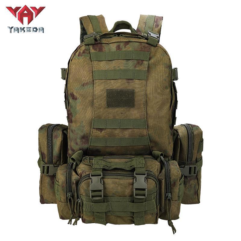 Yakoda Large Capacity Tactical Backpack for Outdoor Camping, Hiking, and Picnics - Wear-Resistant for Men and Women