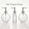 Press Type Hand Soap Bottle 400ml Liquid Lotion Storage Bottles Shell Shaped Soap Dispenser  Hotel
