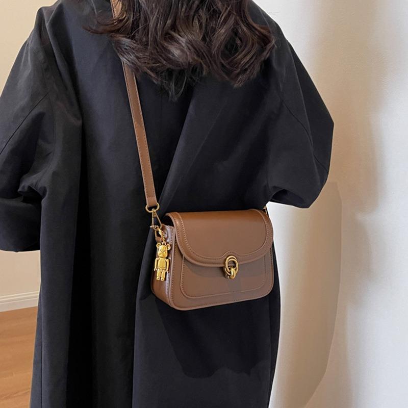 Bag New Autumn and Winter Fashion Women's Bag Crossbody Bag Versatile Retro Tofu Bag One Shoulder Small Square Bag Luggage
