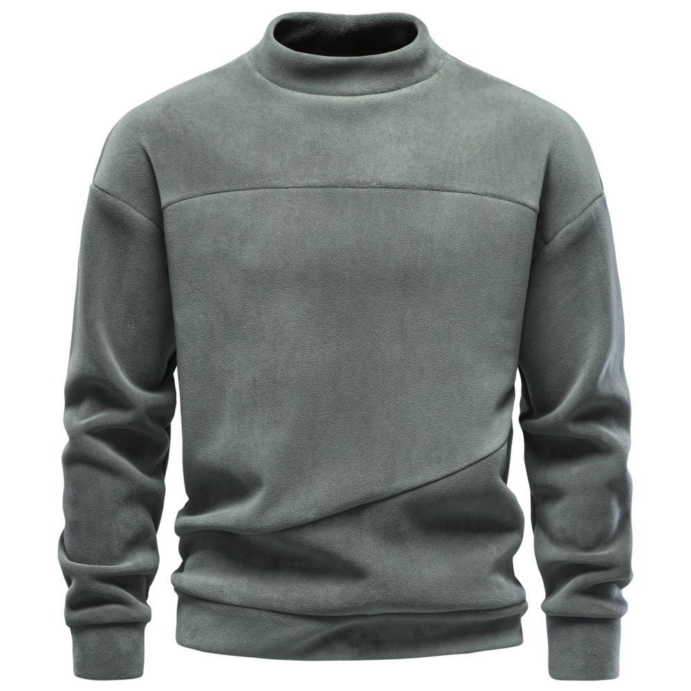 Men S Casual Pullover Round Neck Long Sleeve Loose Fit Sweatshirt