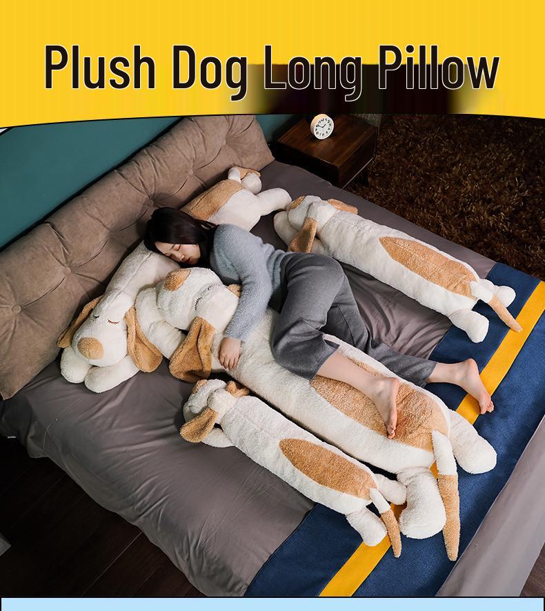 Cartoon Dog Long Hugging Pillow Plush - Big Dog Bed Soothing Doll