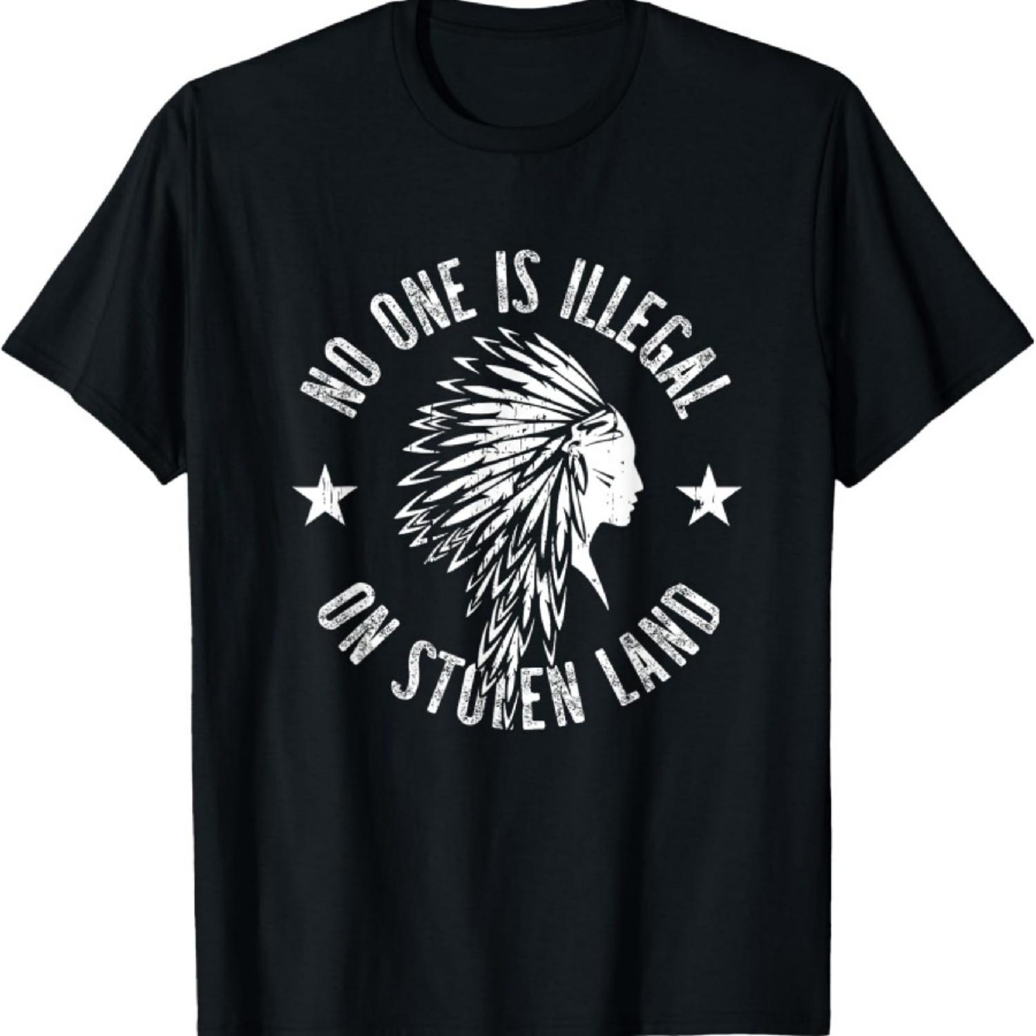 No One is Illegal on Stolen Land T-Shirt1 S